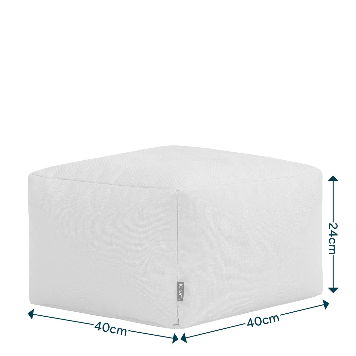Bean Bag Bazaar Outdoor Bean Bag Footstool with Filling Included, Pink