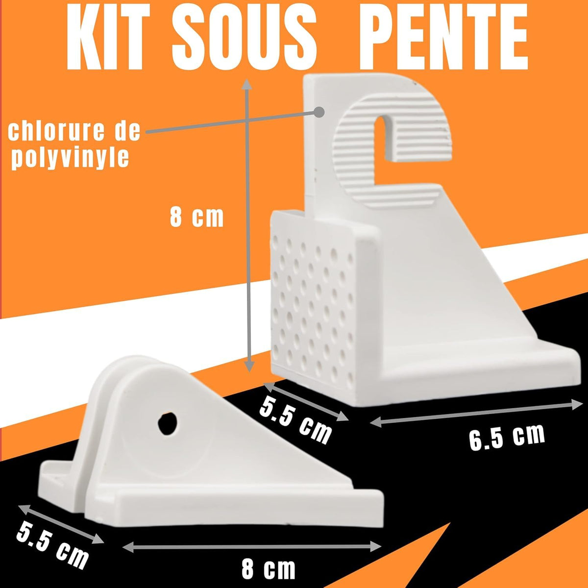 Sous Pente Kit - Under Slope Design and Storage Solution for Attics, Closets, Dressing Rooms and Offices with Space Optimization Under Roof