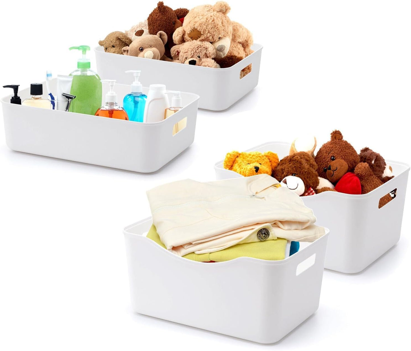 BigTron Storage Bin with Handle-Kitchen Pantry, Bathroom Vanity, Laundry, Health,Refrigerator and Beauty Product Supply Organizer