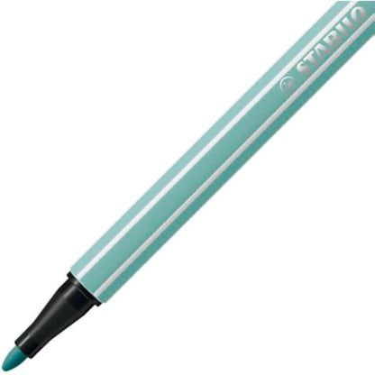 STABILO Pen 68 - Premium Fibre-Tip Pen - Pack of 10 - Eucalyptus
