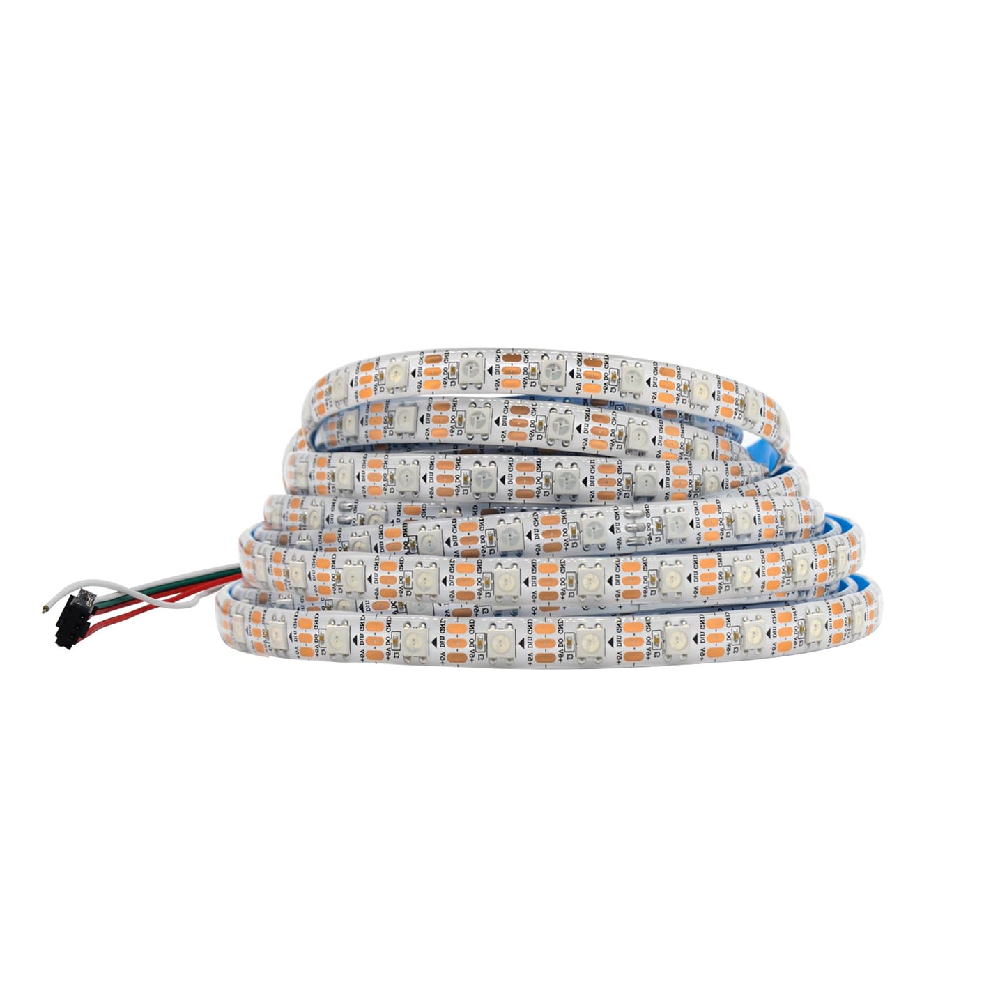 icever WS2812B LED Strip for PC 5m RGB 5050SMD, Addressable Independent Pixels, PCB Black Elastic, Spectacular Color for Addressable LED Strip - DC5V