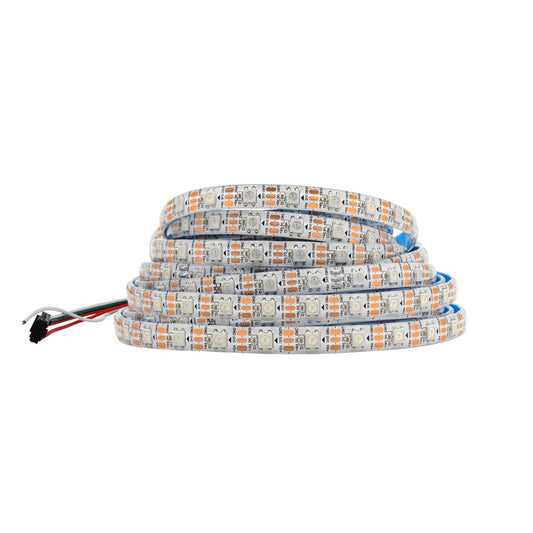 icever WS2812B LED Strip for PC 5m RGB 5050SMD, Addressable Independent Pixels, PCB Black Elastic, Spectacular Color for Addressable LED Strip - DC5V