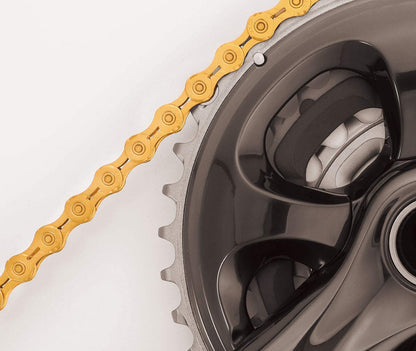 KMC Unisex's X10el Chain, Ti-N Gold, 114 Link