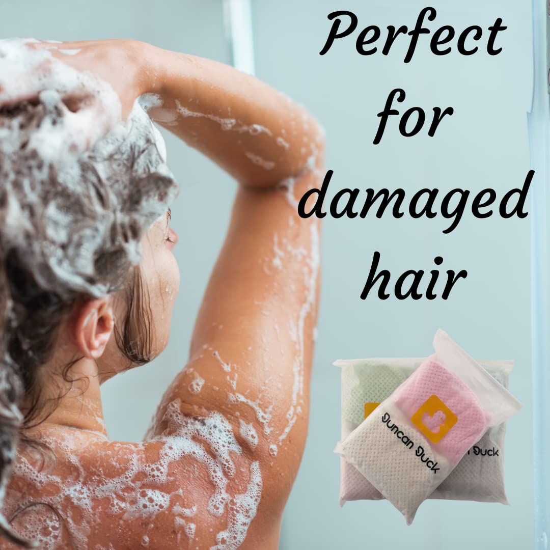 Duncan Duck Microfibre hair towel, Quick dry towel, A textured microfibre hair towel wrap