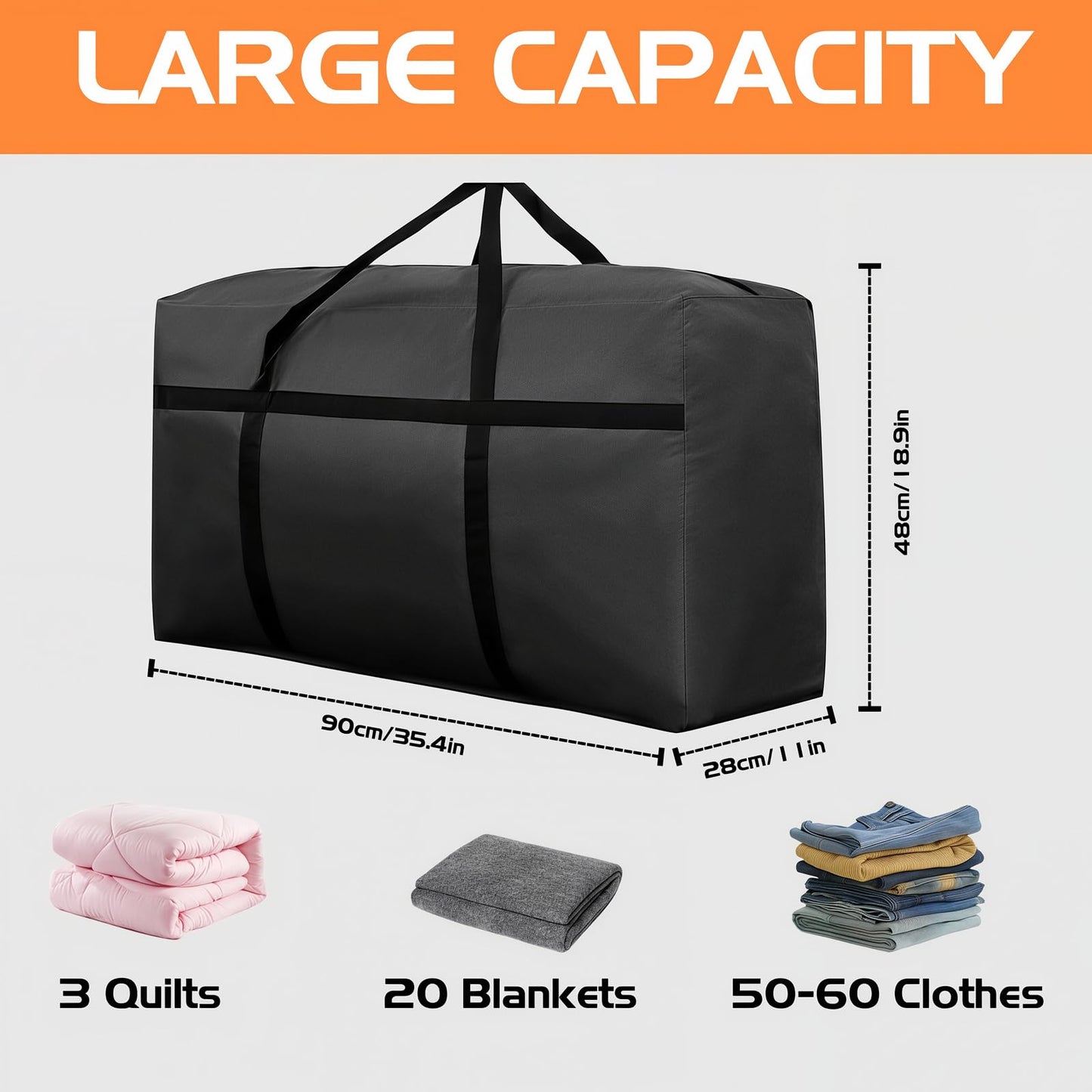 Moving Storage Bags Large,Heavy Duty Moving Bags Extra Large Strong 4 Pack