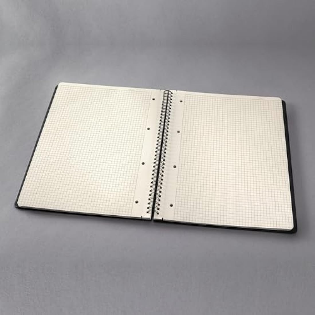 SIGEL CO840 Spiral Notepad, with Index, approx. A4, squaRed, hardcover, Black, 3 Pieces - Conceptum
