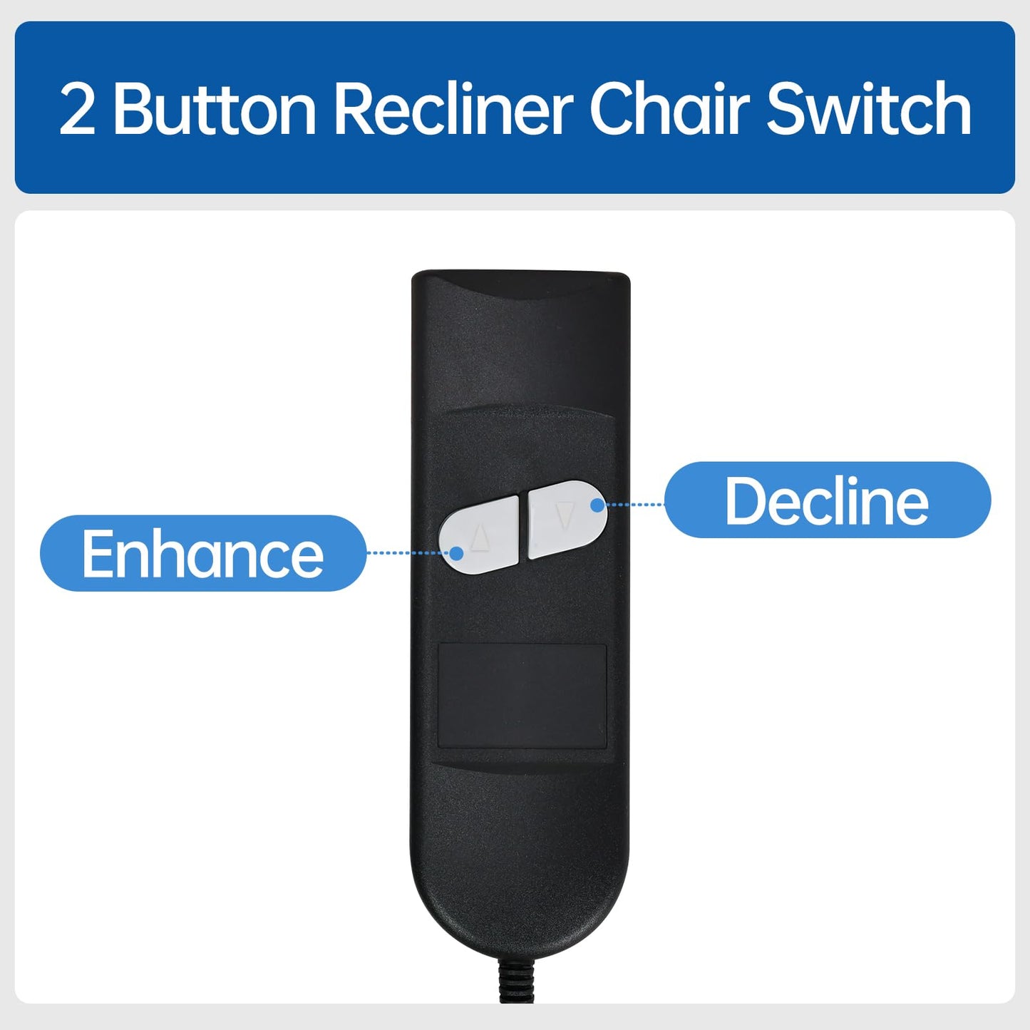 Fromann 2 Button 5 Pin 1 Motor Recliner Remote Replacement Hand Control