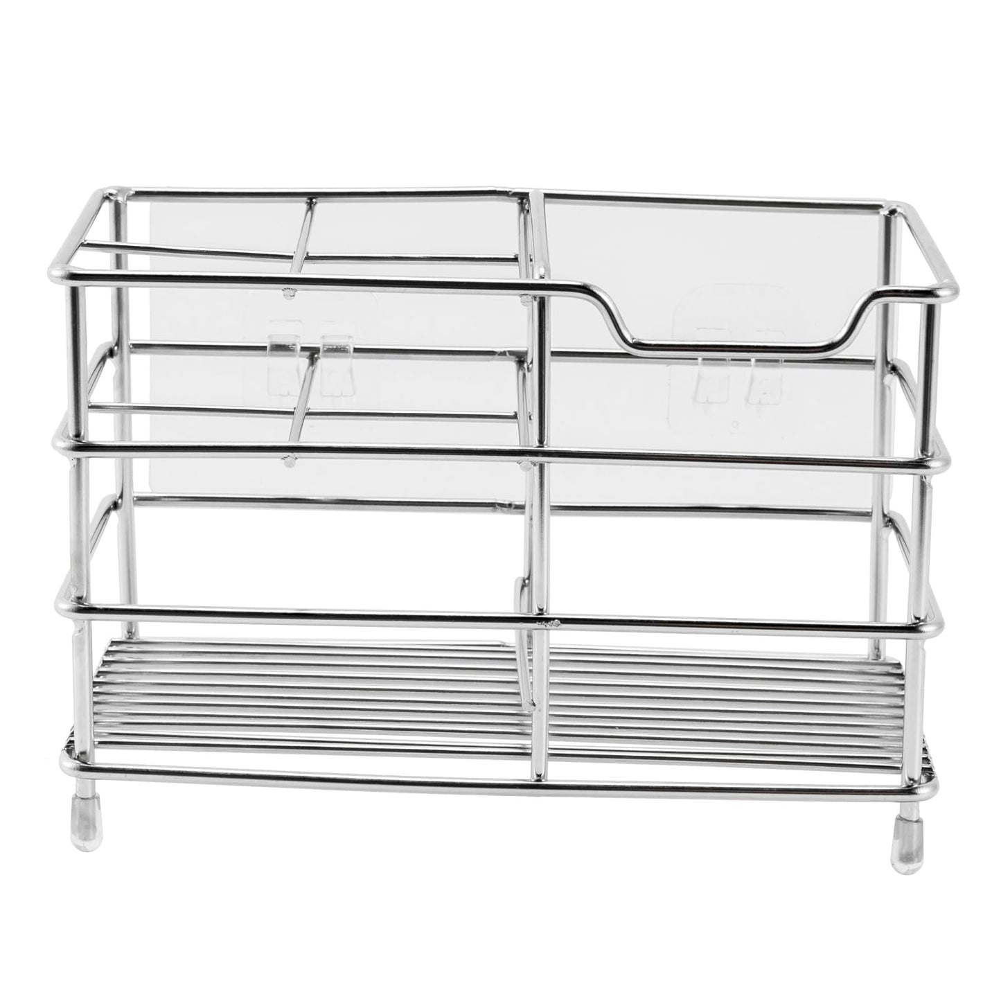 Electric toothbrush holder, stainless steel bathroom storage rack, drain storage rack (Silvery)