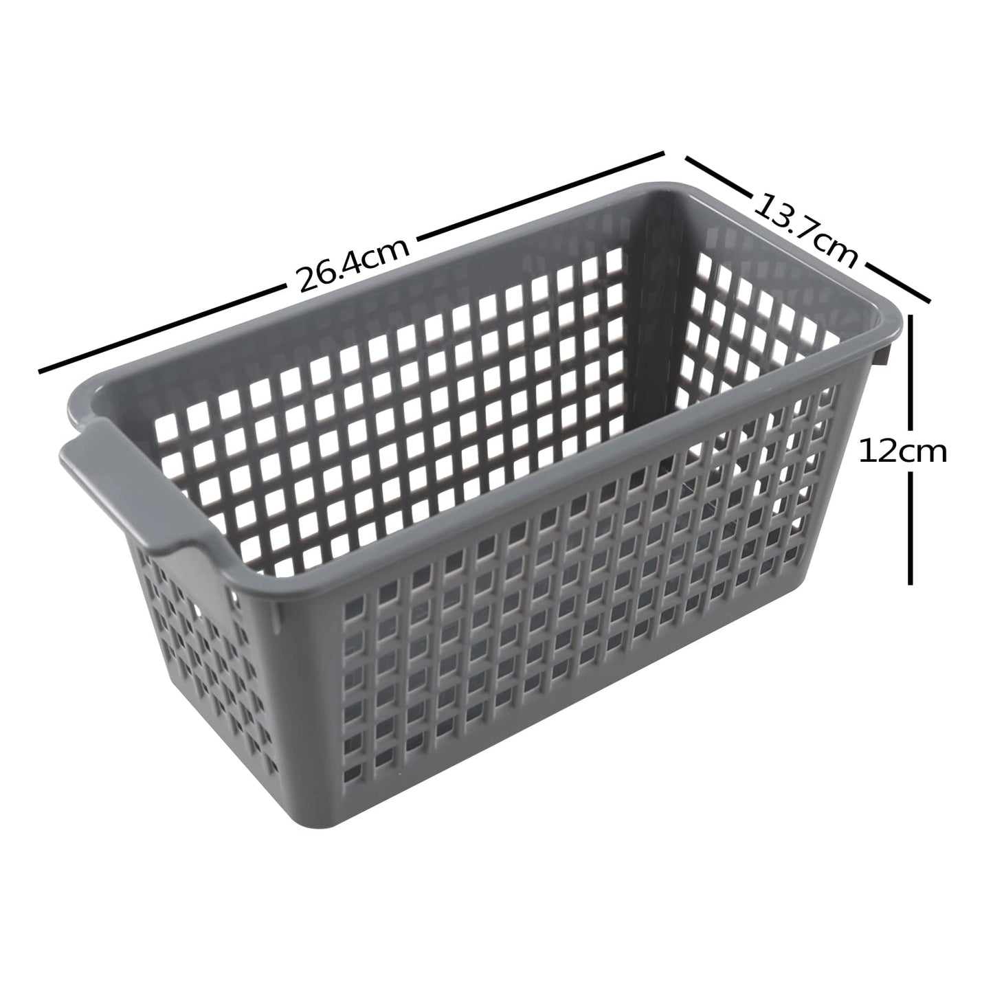 Annkky Plastic Small Storage Baskets, 4 Packs Kitchen Cupboard Baskets