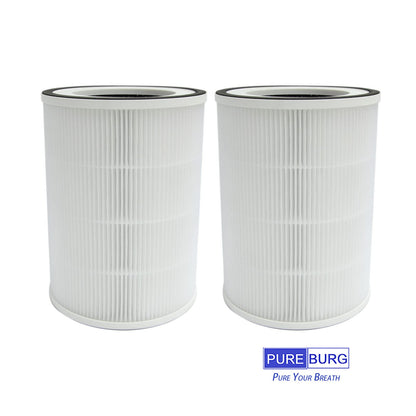 PUREBURG Replacement Filter Compatible with Russell Hobbs RHAP2001B(G) & Afloia KILO,KILO PRO, KILO PLUS, MIRO & MIRO PRO Air Purifiers,2-Pack H13