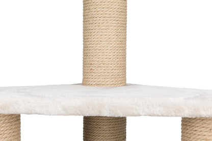 TRIXIE Cat Tree Ivan 32.3 in light grey ? multi-level cat scratching post with cosy lounging areas and robust scratching surfaces, comfortable &