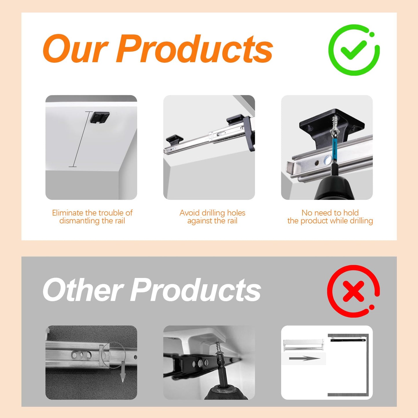 Pull Out Clothes Rail, Stainless Steel Extendable Wardrobe Rail Hanger Rack