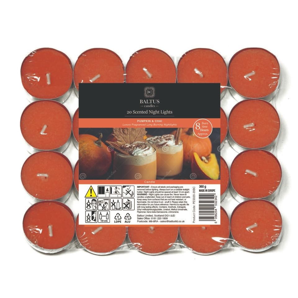 8 Hours Burning Tealights and Scented Candles Pack, with Long Lasting Burning Wax, Having Multiple Refreshing Scents