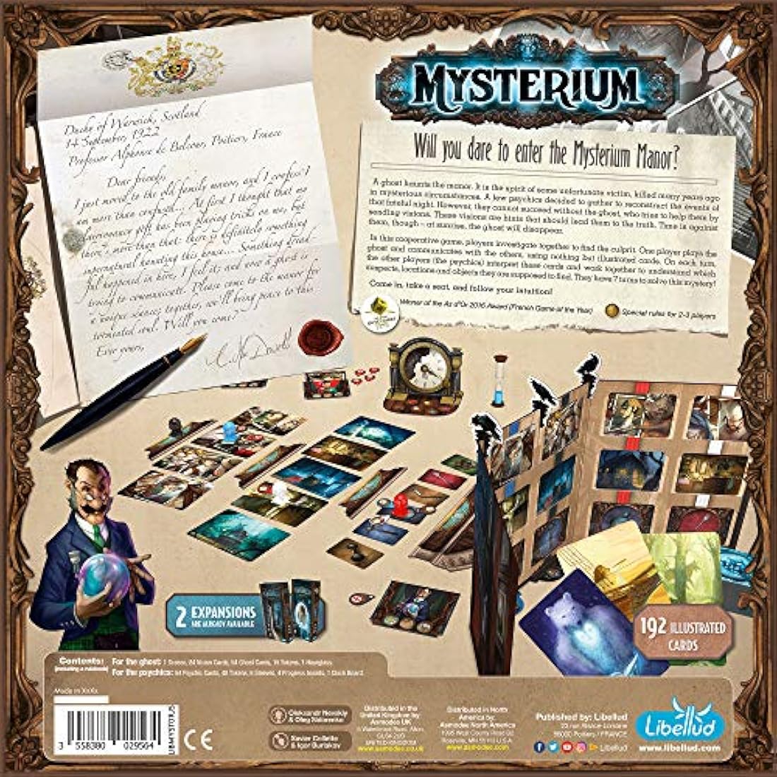 Libellud | Mysterium Board Game (Base Game) | Mystery Board Game | Cooperative Game for Adults and Kids | Fun for Family Game Night | Ages 10 and up | 2-7 Players | Average Playtime 45 Minutes
