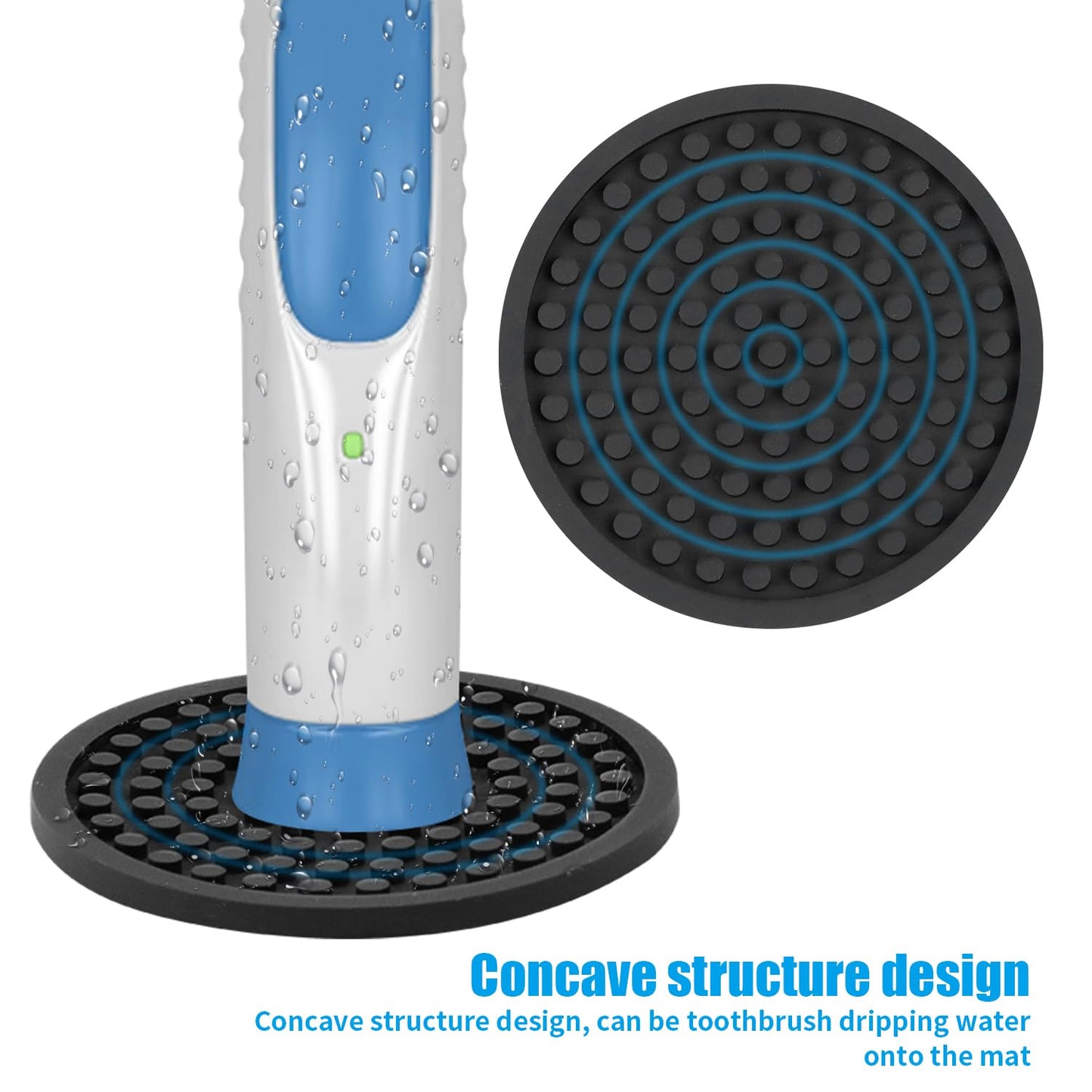 Electric Toothbrush Holder, 4 Pieces Compact Electric Toothbrush Holder, Silicone Toothbrush Holder for Children's Travel, Bathroom, 8 x 8 cm