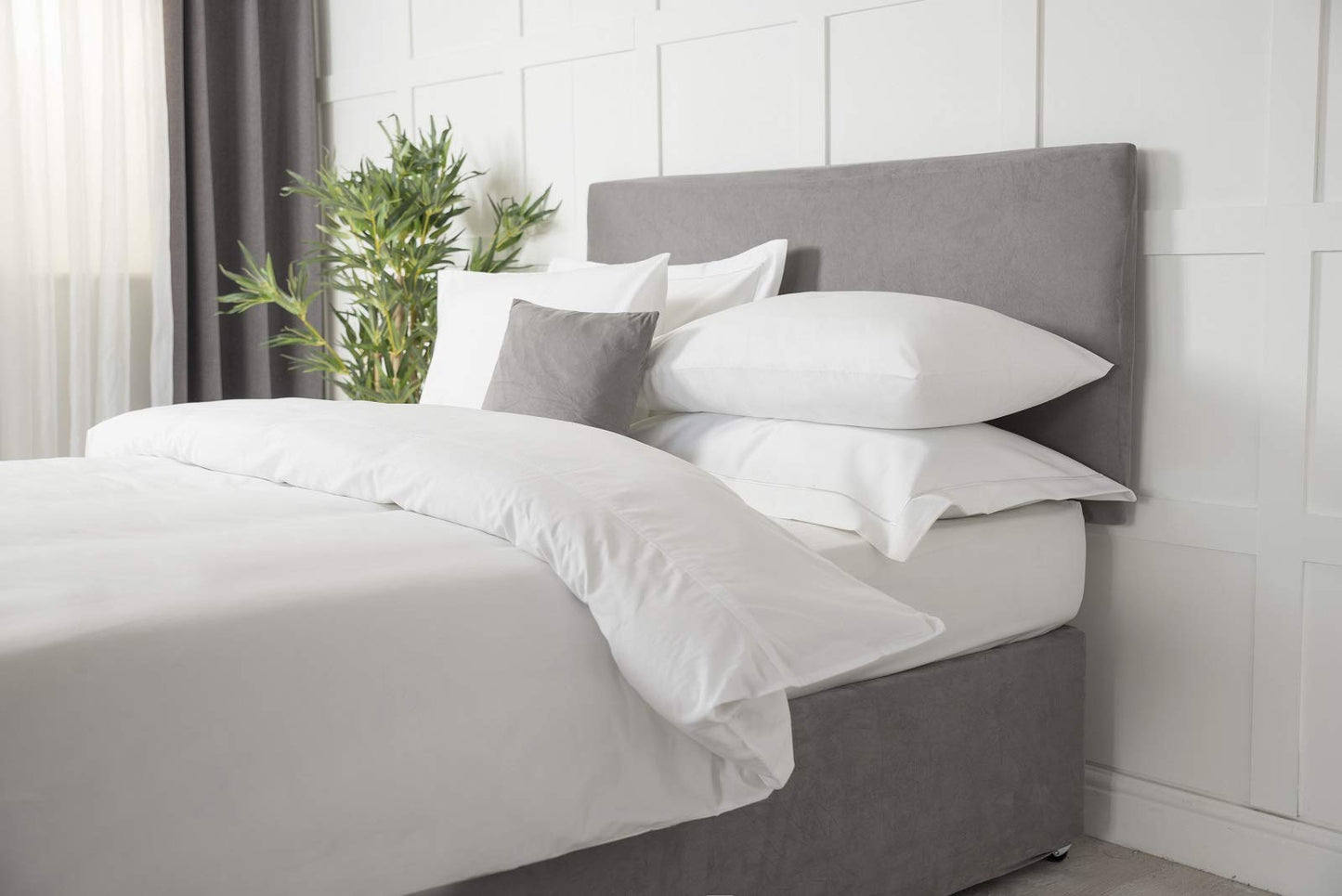 Belledorm Headboard Wrap (Charcoal, King)