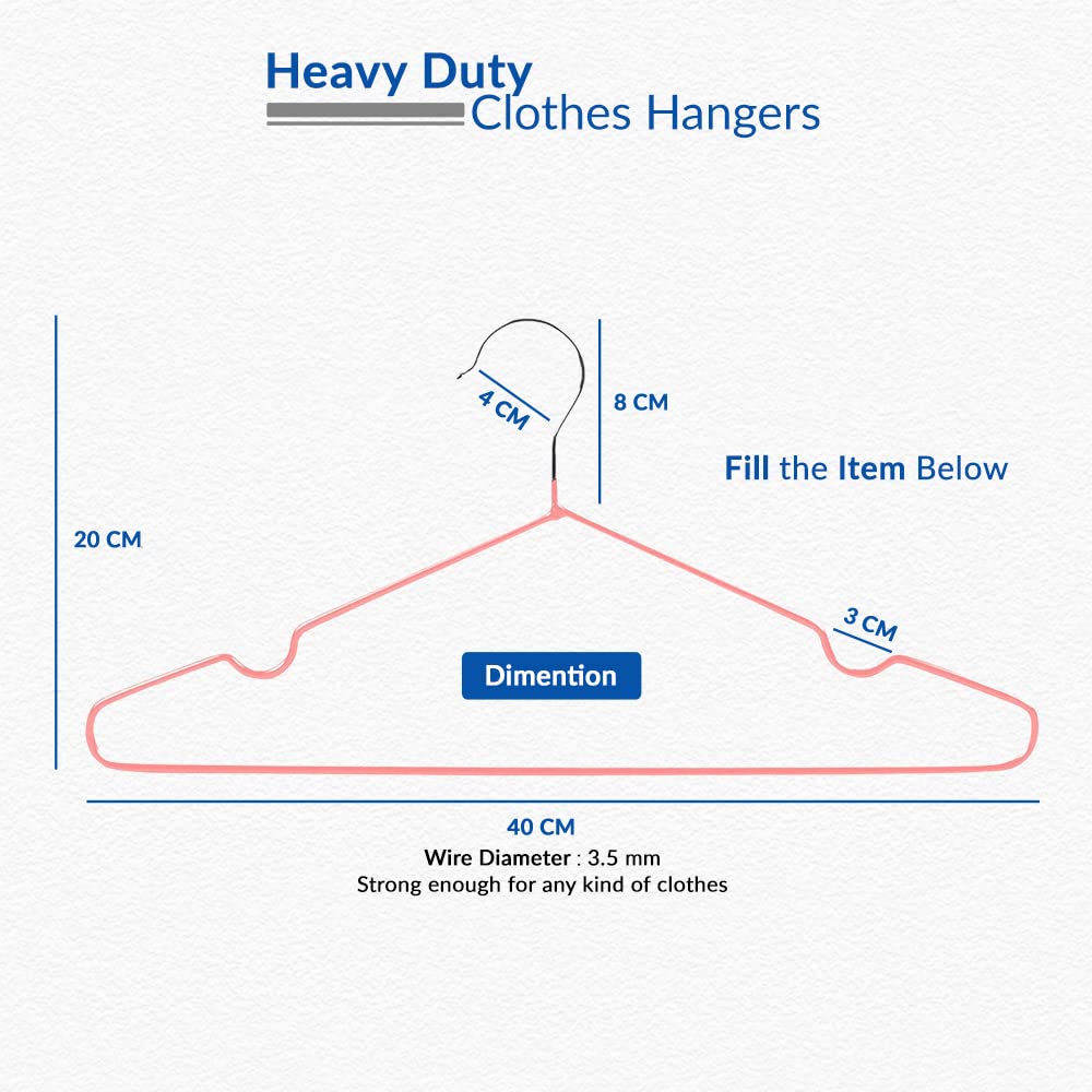 1Above 25x Premium Rubber Coated Metal Hangers - Heavy Duty - Space Saving Organiser Clothes Hangers for Wardrobes Coat Rack Rails Thin and Non-Slip