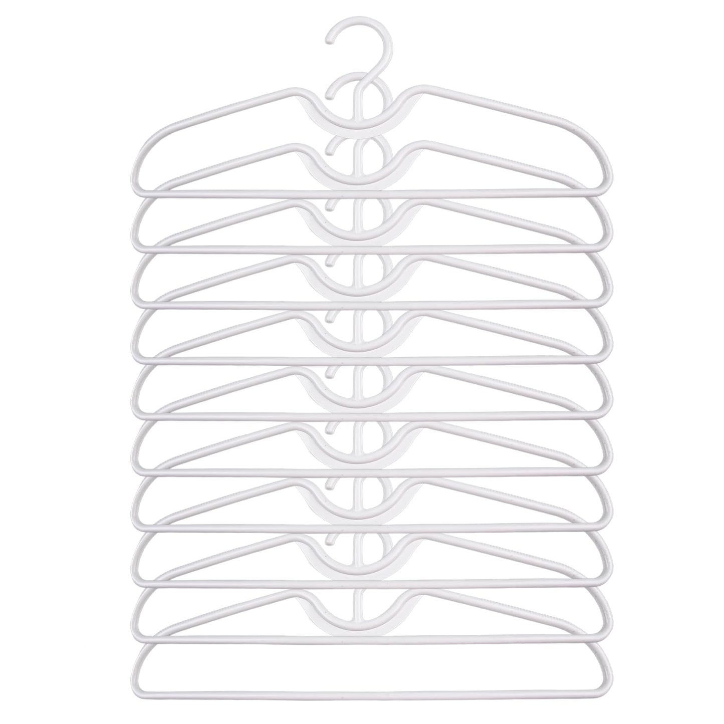 Plastic Clothes Hangers, Anti-Slip Space Saving Coat Hangers, Short Neck Closet Hangers for Shirts, Coat, Pants