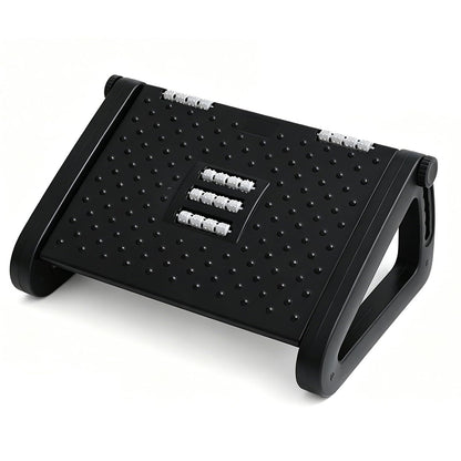 Adjustable Foot Rest Under Desk, 6-Height Adjustable Roll Massage Function