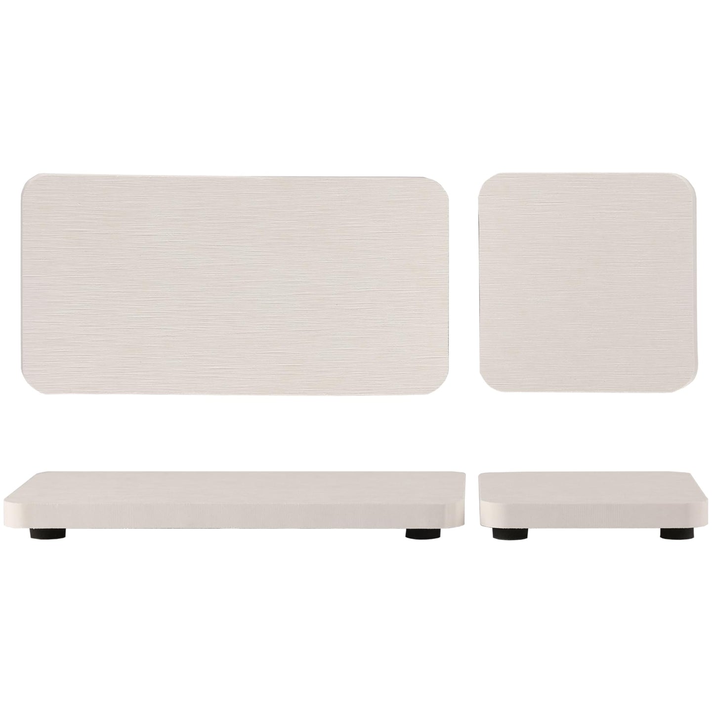 NiuYichee Set of 4 Water Absorbent Diatomite Coasters, Diatomaceous Earth Kitchen Soap Dish, Bathroom Trays, Water Absorbing Stone Used for Hand Soaps