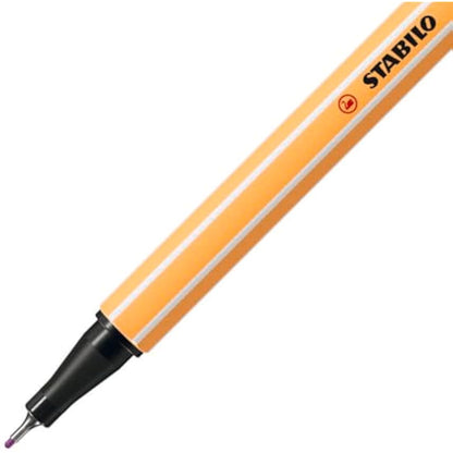 STABILO point 88 - Fineliner - ARTY - Tin of 66 - Assorted Colours