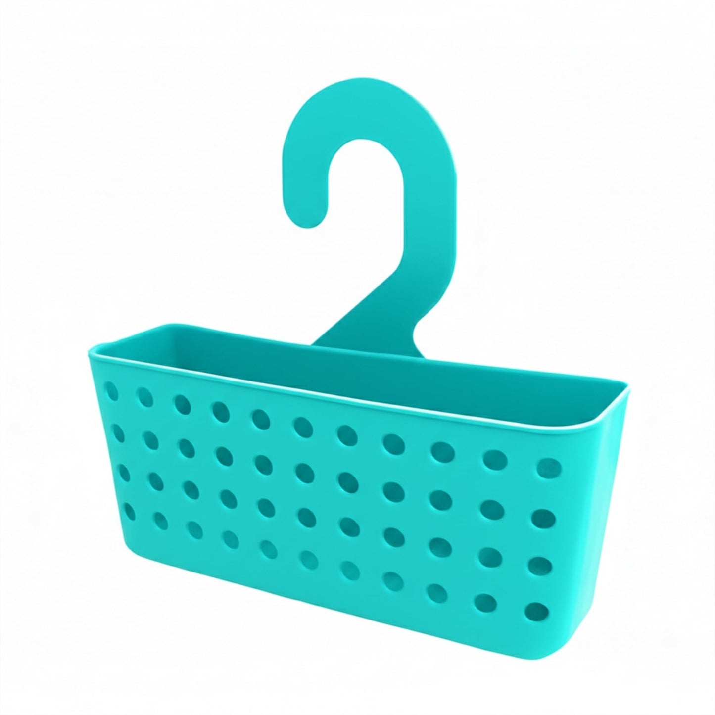 Ketayle Premium Plastic Shower Caddy Turquoise - Wall Mounted Storage Basket for Bathroom Essentials