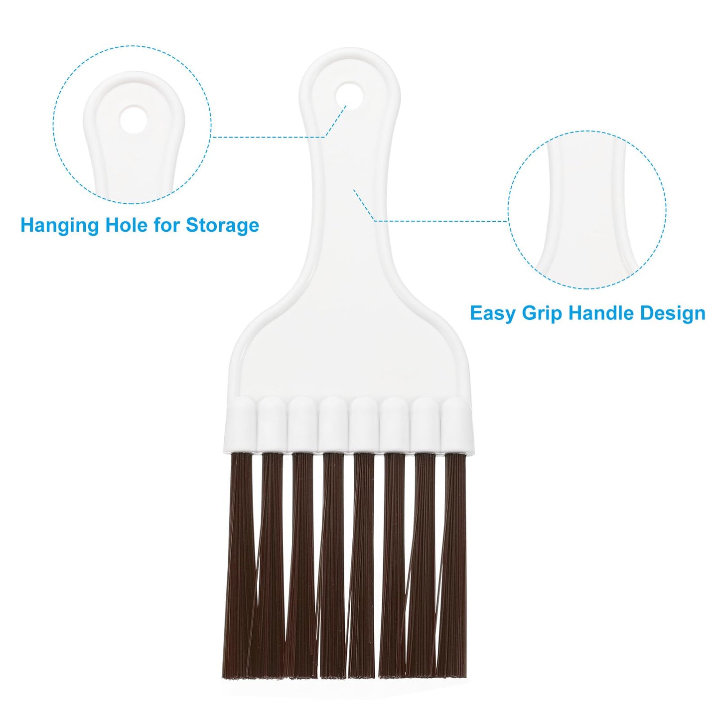 PATIKIL Air Conditioner Fin Comb, 2Pcs Plastic Whisk Brush Condenser Cleaning Brush Refrigerator Coil Fin Cleaner Radiator Repair Tool for AC