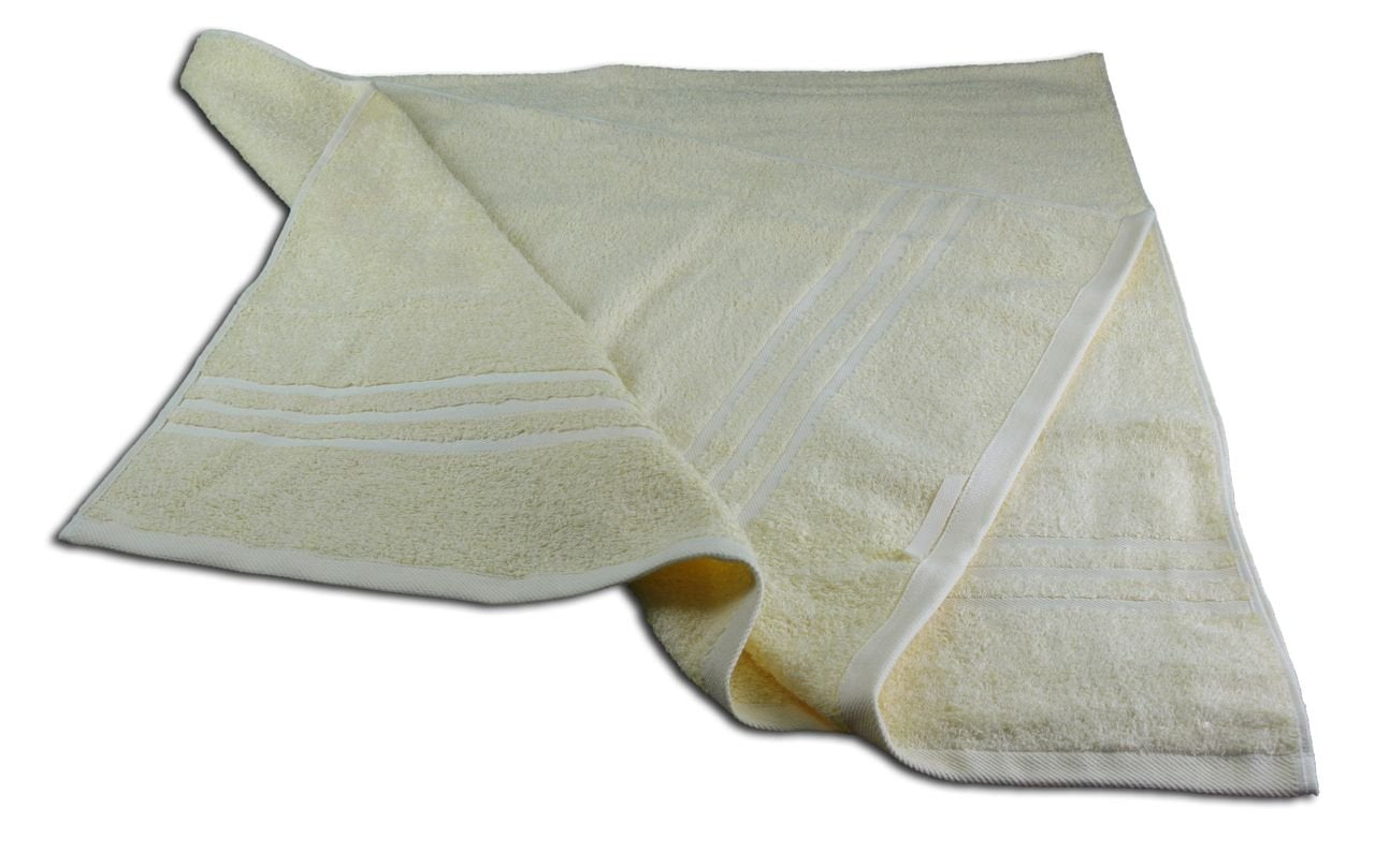 Gözze - Elegant Hand Towel Set of 2, Sylt, 100% Cotton, Heavy Weight (440 g/m²), 50 x 100 cm - Vanilla