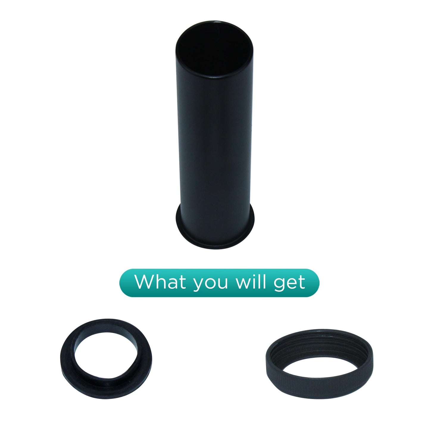 Waste Adapter Tube G1 1/4’’ (40mm) to 32mm Matte Black