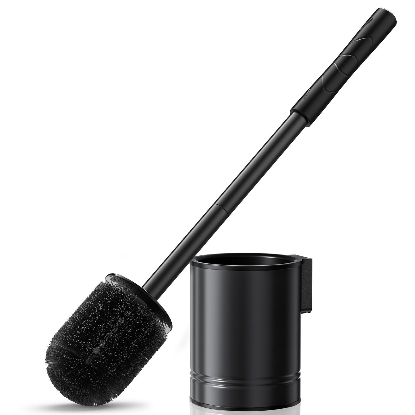 HAMITOR Toilet Brush and Holder Set: Wall-Mounted Toilet Cleaner Brush