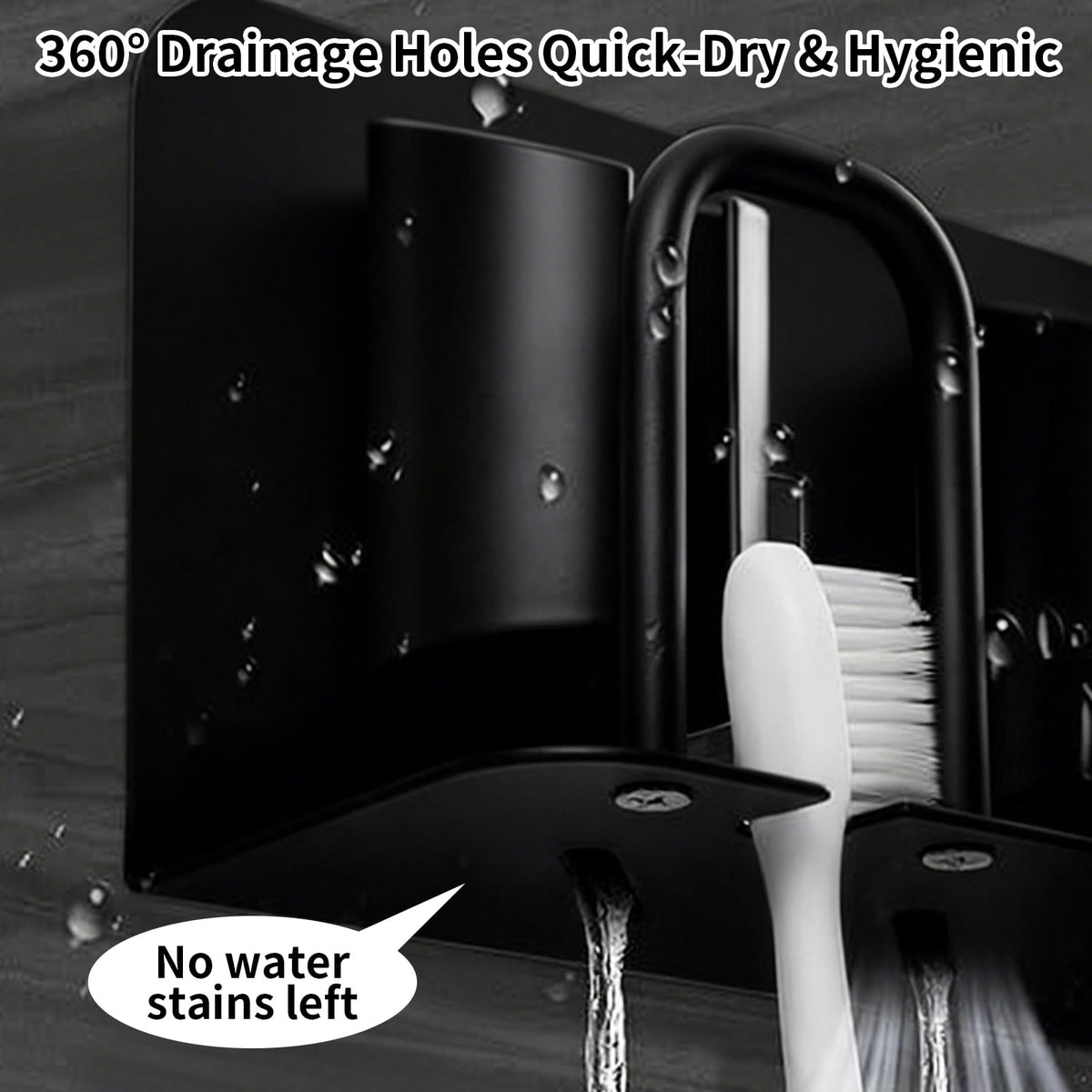 Toothbrush Holder Wall Mounted Electric Toothbrush Holder for Bathroom