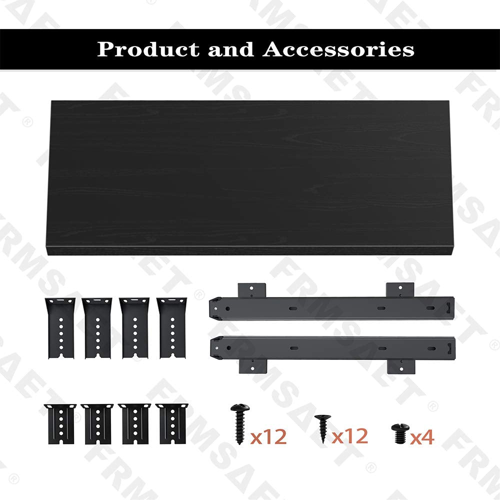 FRMSAET Office Product 20/24/30 inch Keyboard Drawer Tray(20 inch, Black)