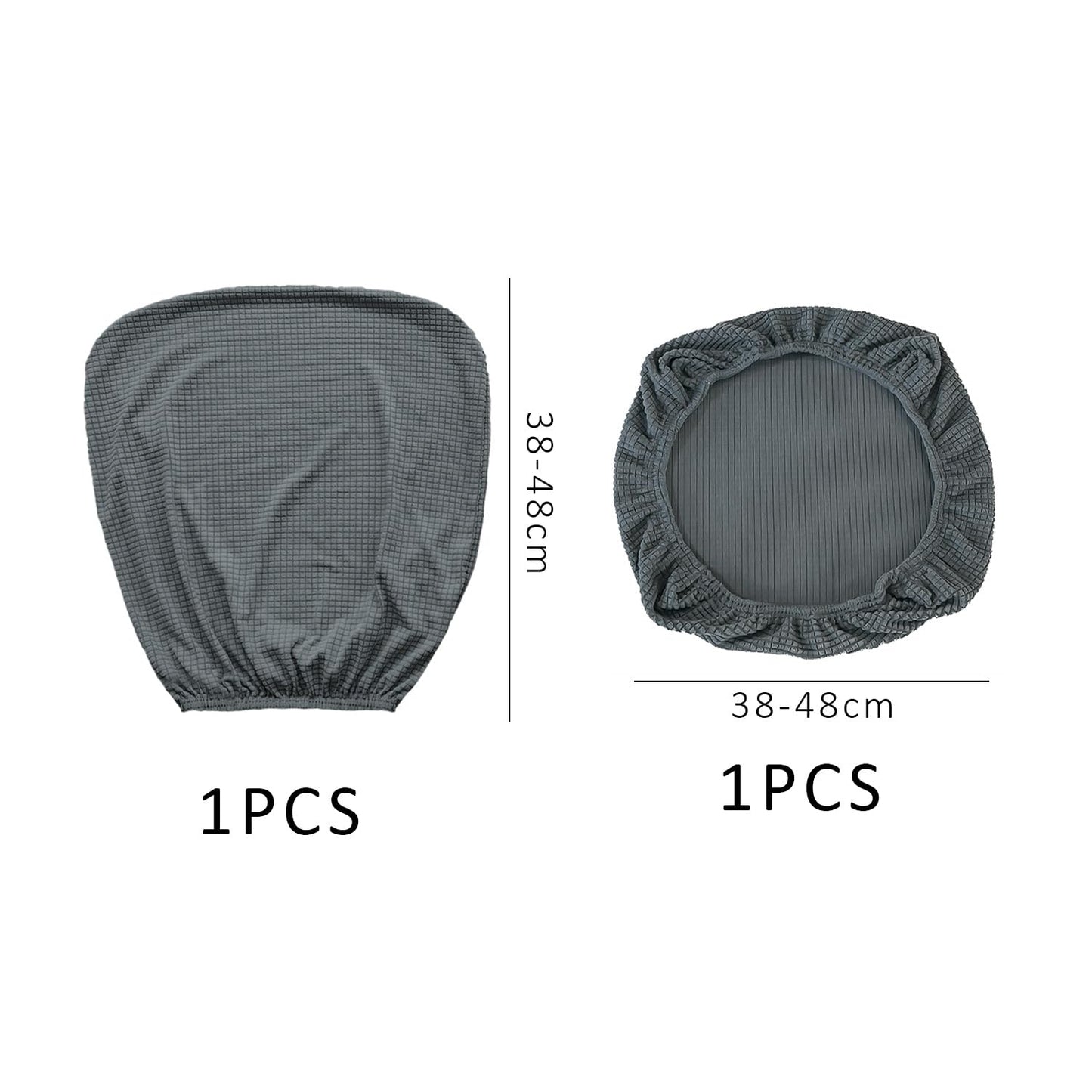 USHXVG 1-Piece Non-Slip Seat Cover, Office Chair Protector Set, Checked Chair Cover, Universal