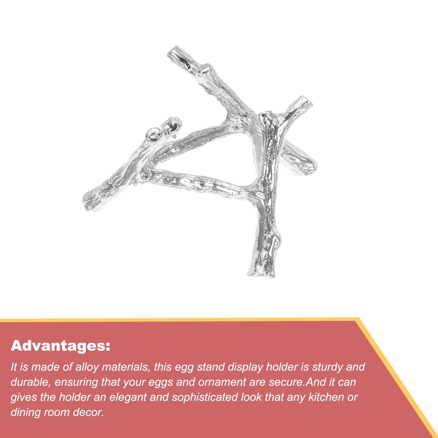 sourcing map Alloy Crystal Ball Display Holder Egg Sphere Stand Decoration Stand White K Modern Simplicity for Home