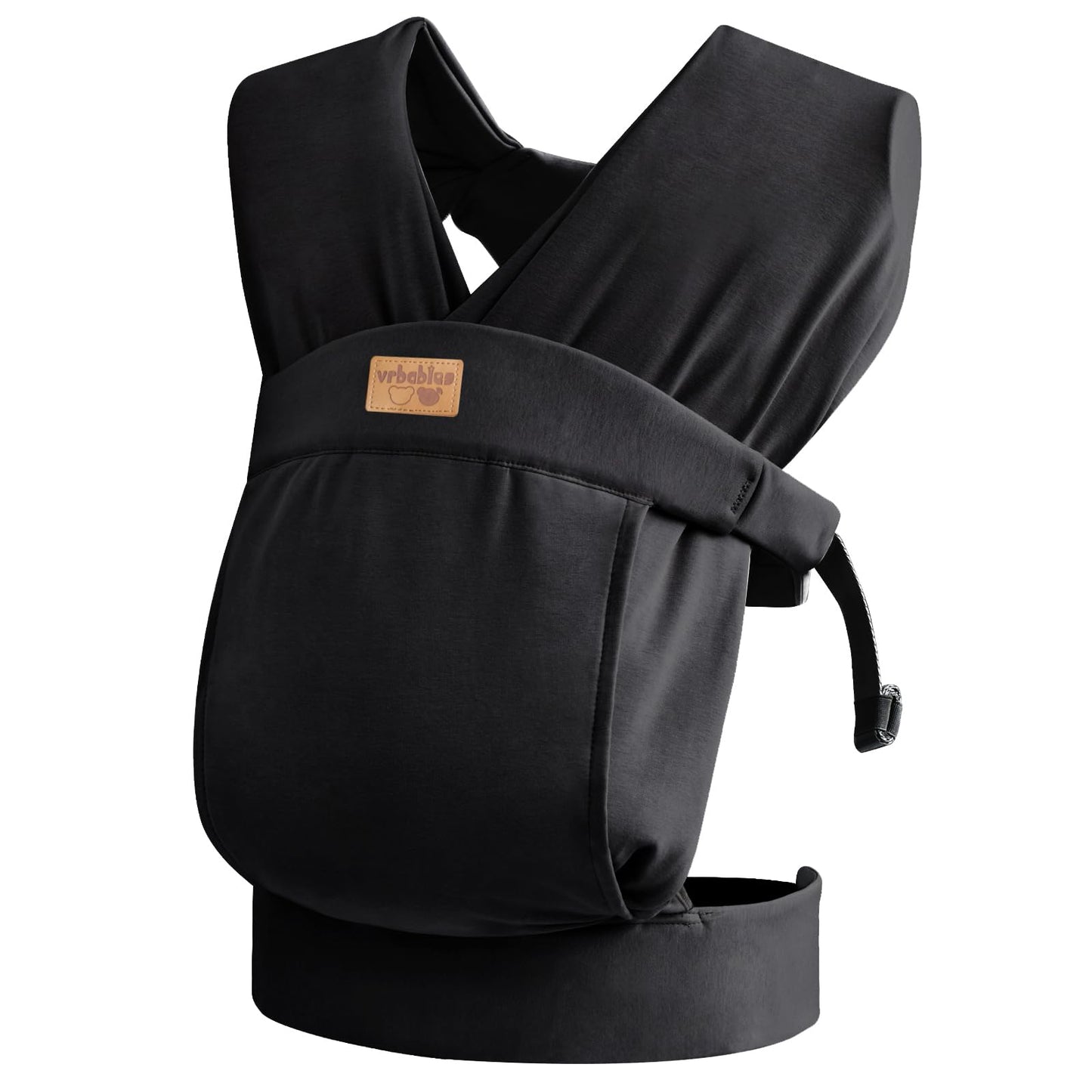 vrbabies Baby Wraps Carrier Sling,Baby Carrier for Newborns and Toddlers,Skin-Friendly and Soft Front Baby Carrier Wrap Perfect Baby Gifts(Black)