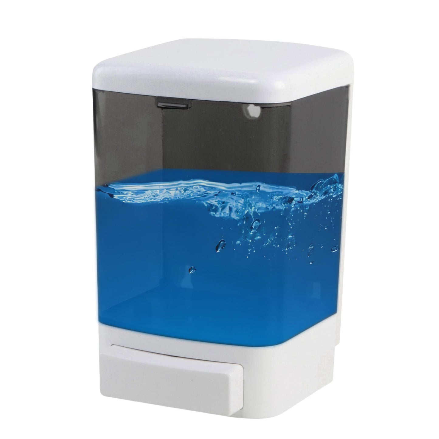 Manual Soap Dispenser Kitchen Bathroom Wall Mounted Soap Dispenser Commercial Soap Dispenser for Liquid Containers Shampoo Gel Chamber Plastic -