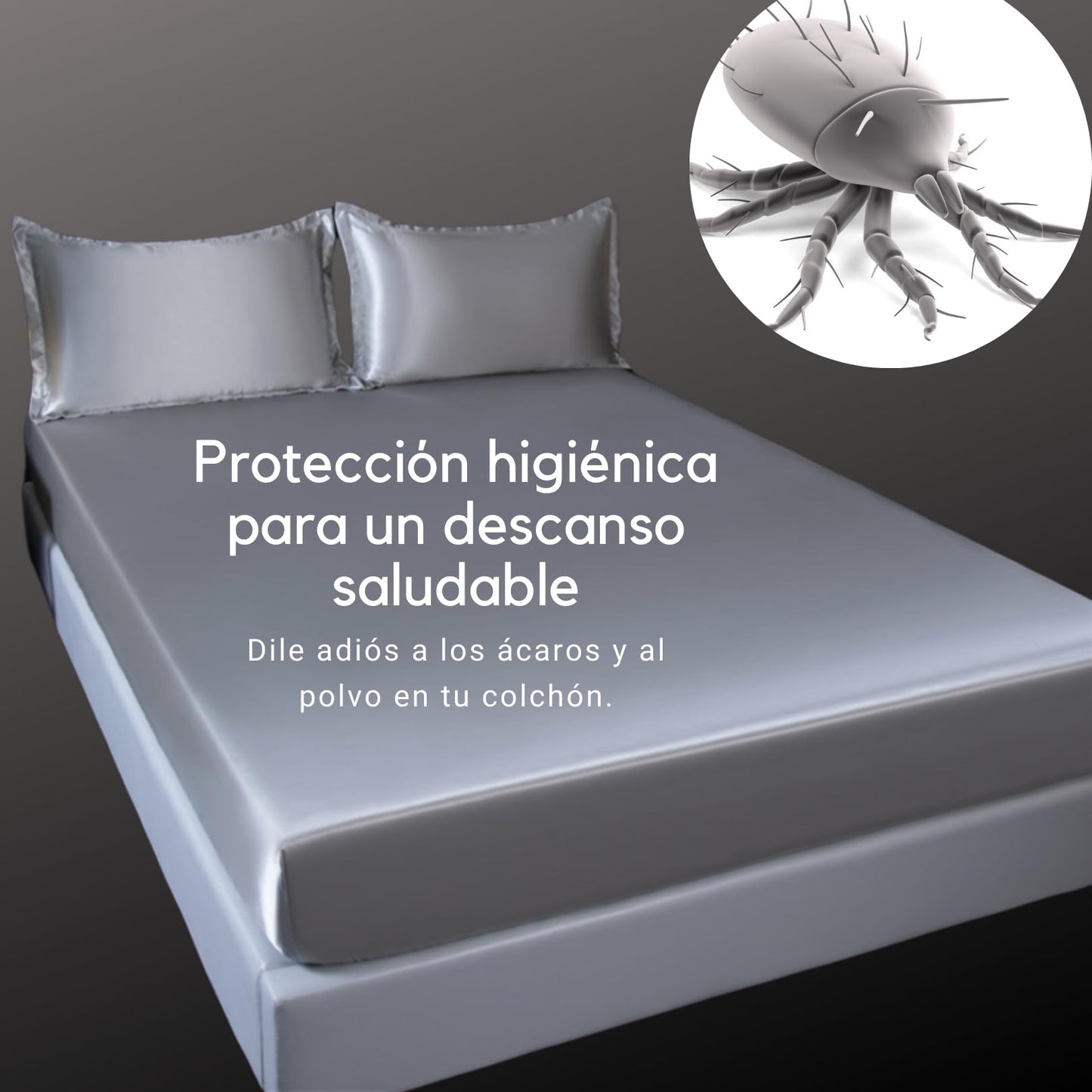 QWell® Mattress Protector | Breathable Cover with Zip | Up to 30 cm Height | Protects Against Mites, Dust, Sweat | Anti-Allergic | Not Waterproof