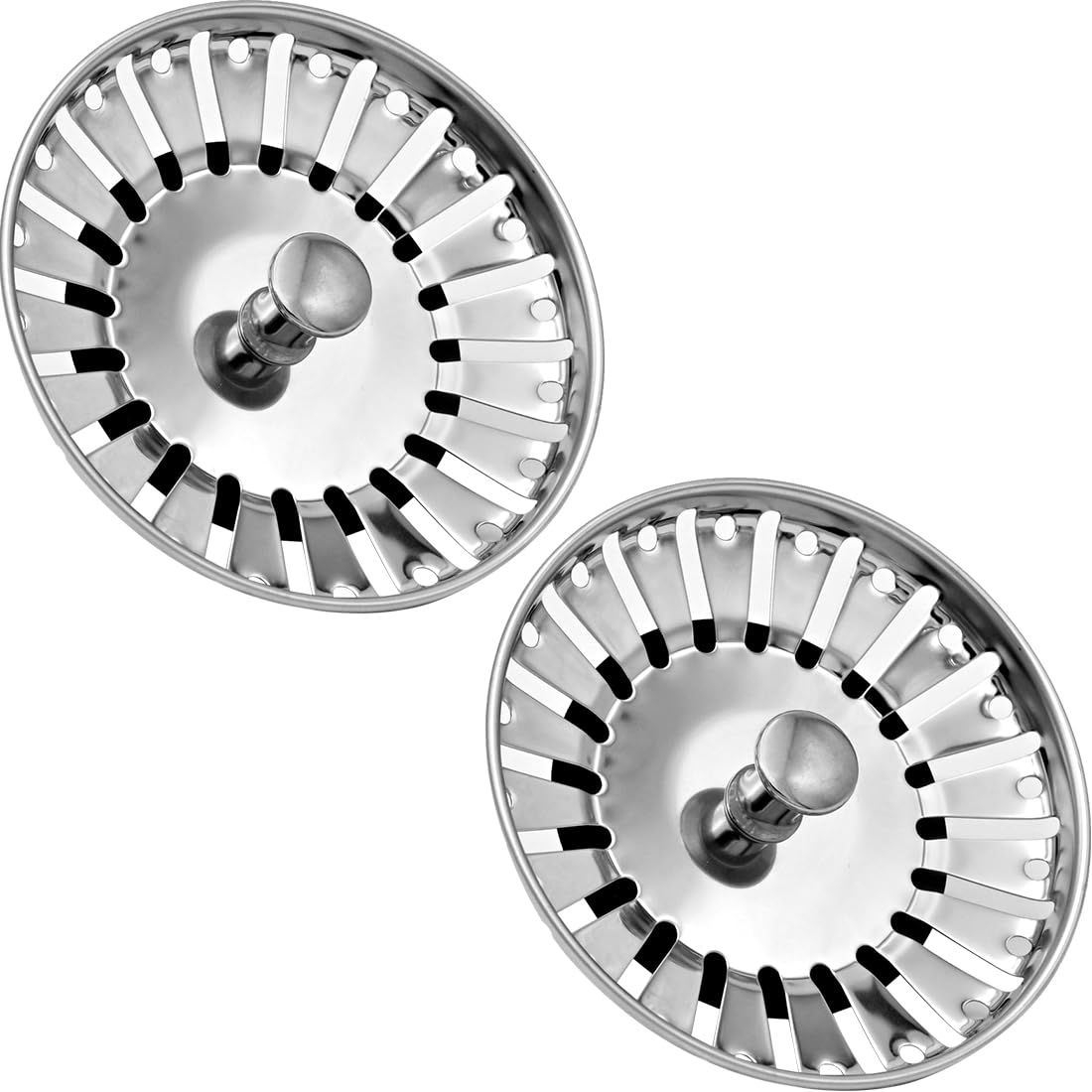 LICQIC Leak Proof Kitchen Sink Strainer Plug, Diameter 84 mm, 2 Pcs