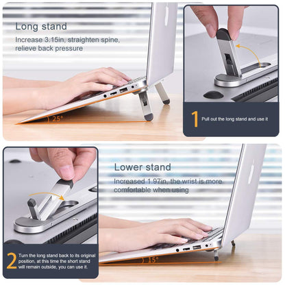 nediea Mini Laptop Stand for Desk, Keyboard Feet Riser, Laptop Cooling