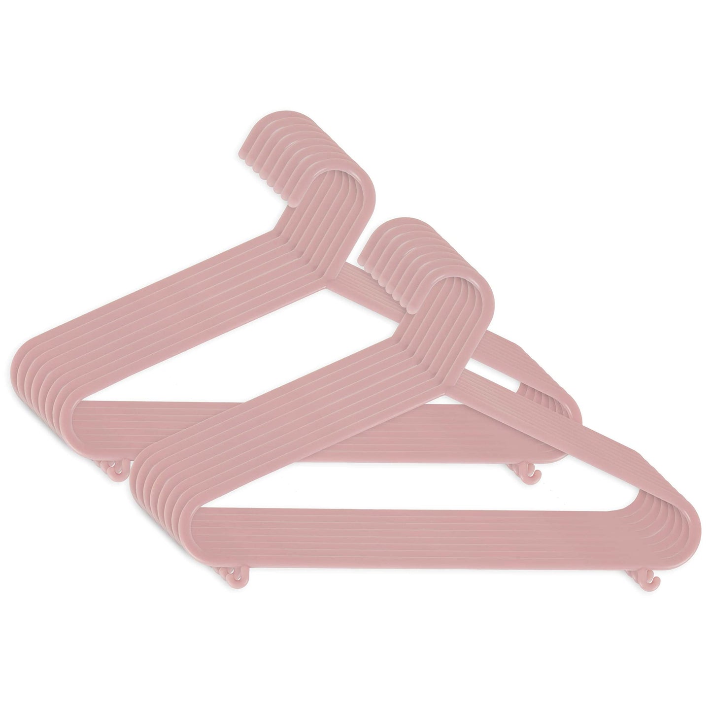 Bieco Kids Clothes Hangers 16 Pack Dusty Rose | Length approx. 30 cm | Baby Hangers | Plastic Children's | Baby Wardrobe Organiser | Clothes