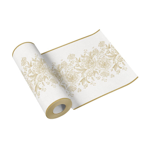 PAW - Tablerunner made of airlaid (40 cm x 24 m) I Tabledecoration for communion, confirmation, wedding, birthday, garden party, baptism I Tabletape -