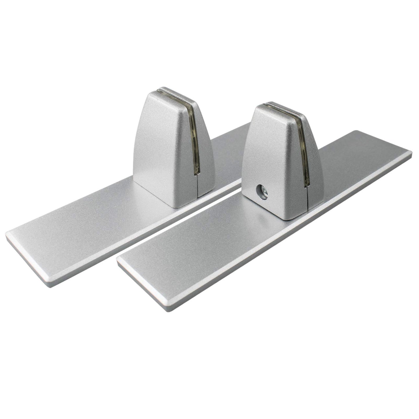 2 Pack Sneeze Guard Shield Base for Countertops, Stick On Heavy Duty Aluminum Partition Stand for Clear Acrylic Desktop Countertop Reception