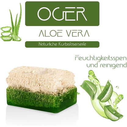 Oger Natural Pumpkin Fibre Soap 110 g - Style Set of 4