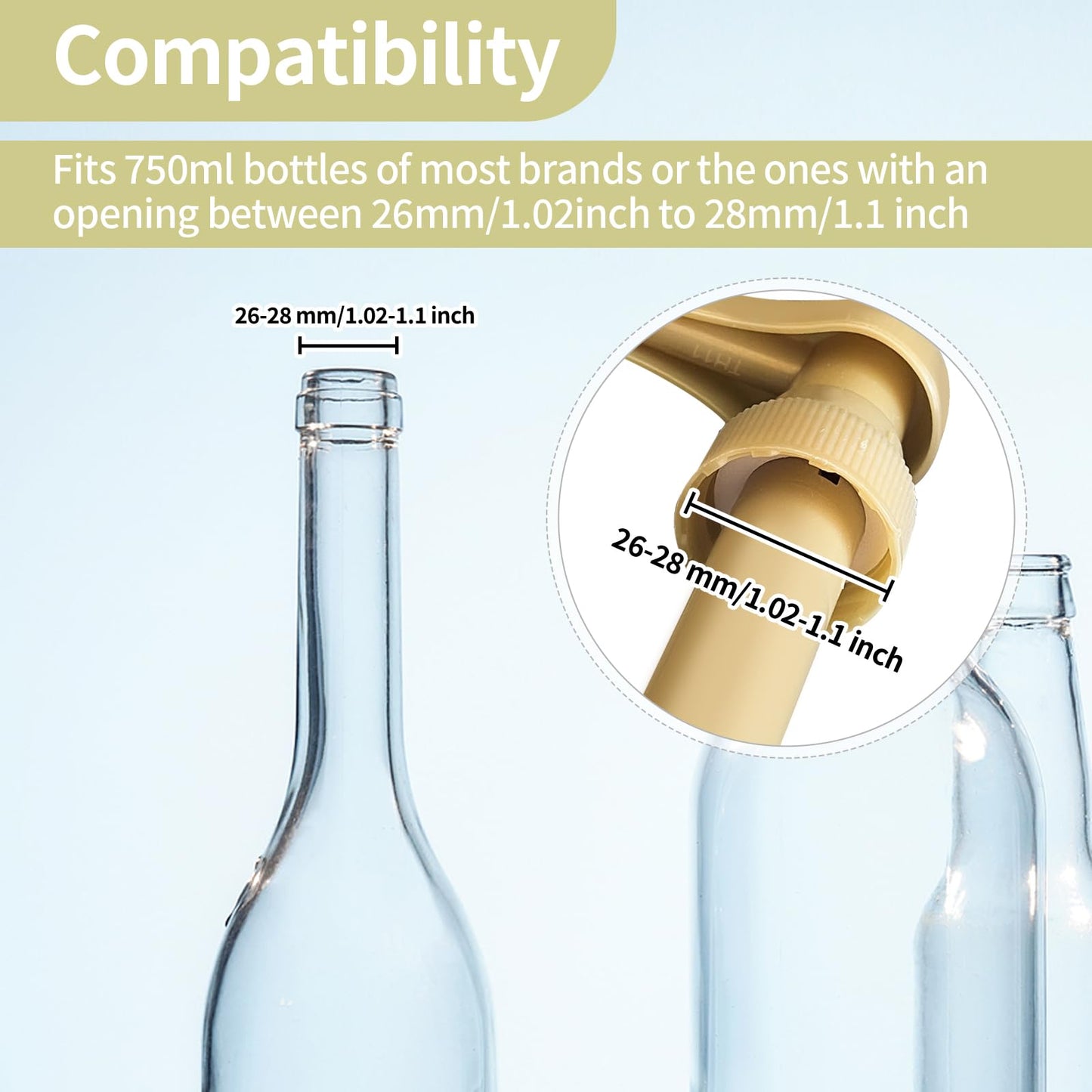 Syrup Pump,6Pcs Universal Coffee Syrup Dispenser for Home Café