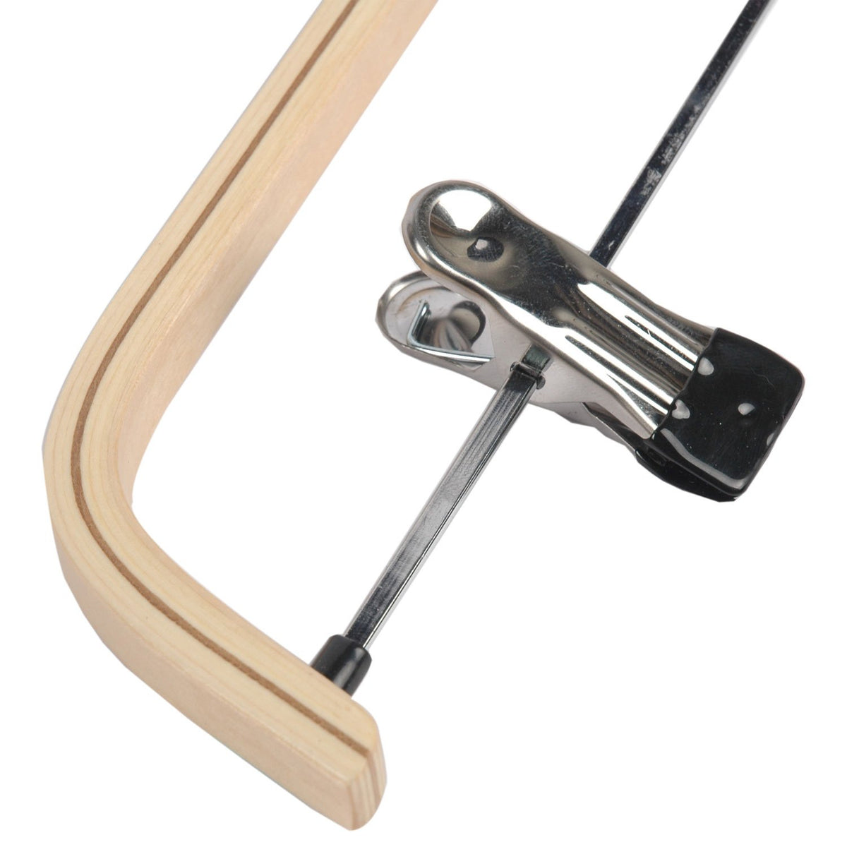LOHAS Home 6-Pack Natural Finish Wooden Pant Hangers with Anti-rust Hook and 2-Adjustable Clips