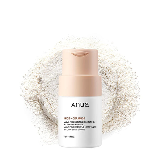 ANUA Rice Enzyme Brightening Cleansing Powder, Facial Cleanser, Gentle Face Wash for Hydration, Rice Mask, Exfoliator, Ceramide, Radiant Skin, Korean