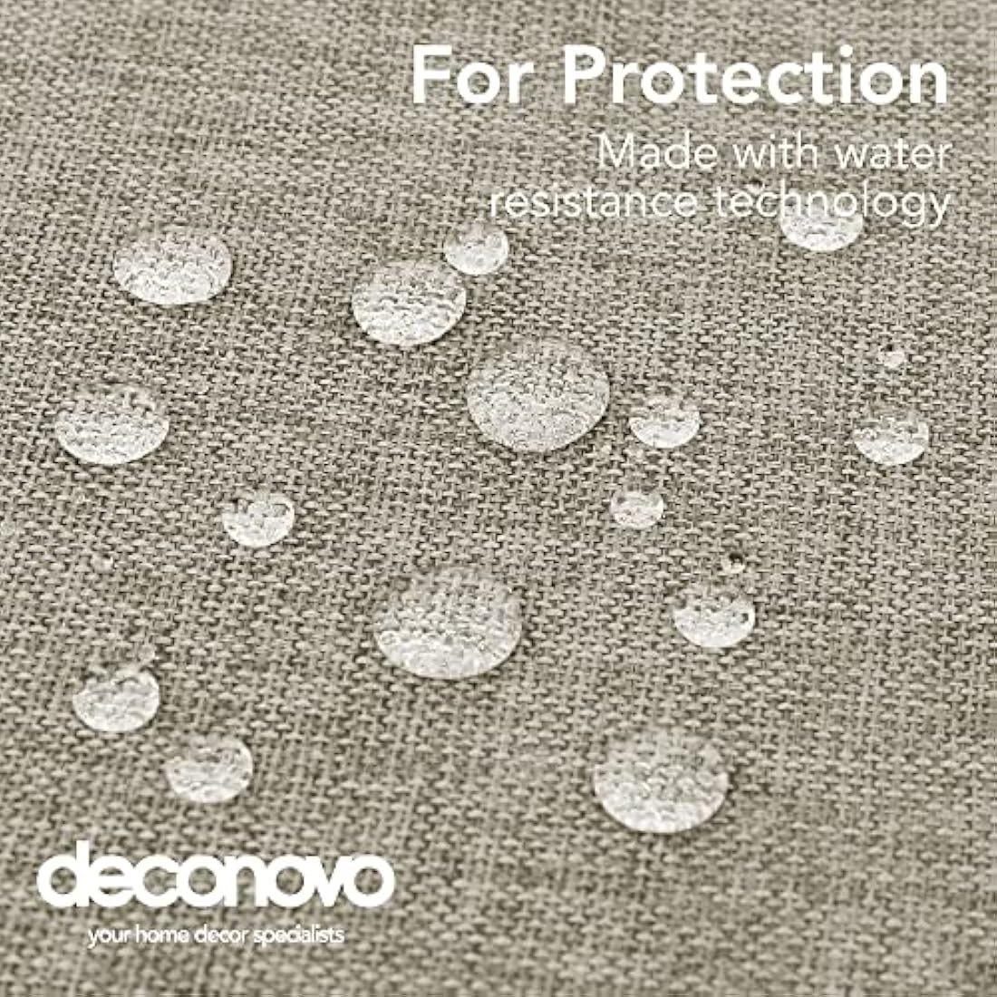 Deconovo Rectangle Tablecloth Faux Linen Wipeable Table Cloth for Garden Table Water Resistant 59x95in(150x240cm) linen