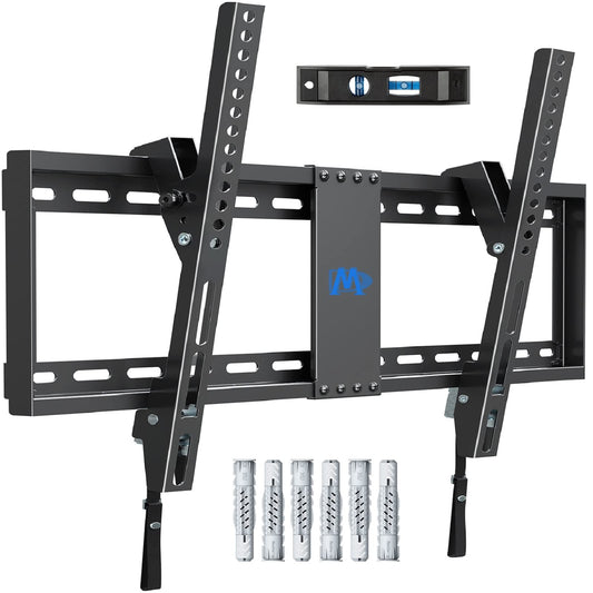 Mounting Dream Tilt TV Wall Mount Bracket for Most 37-82 Inch LED, LCD, OLED, Plasma TVs up to VESA 600x400mm and 60kg, Incl. Fischer Wall Plugs,