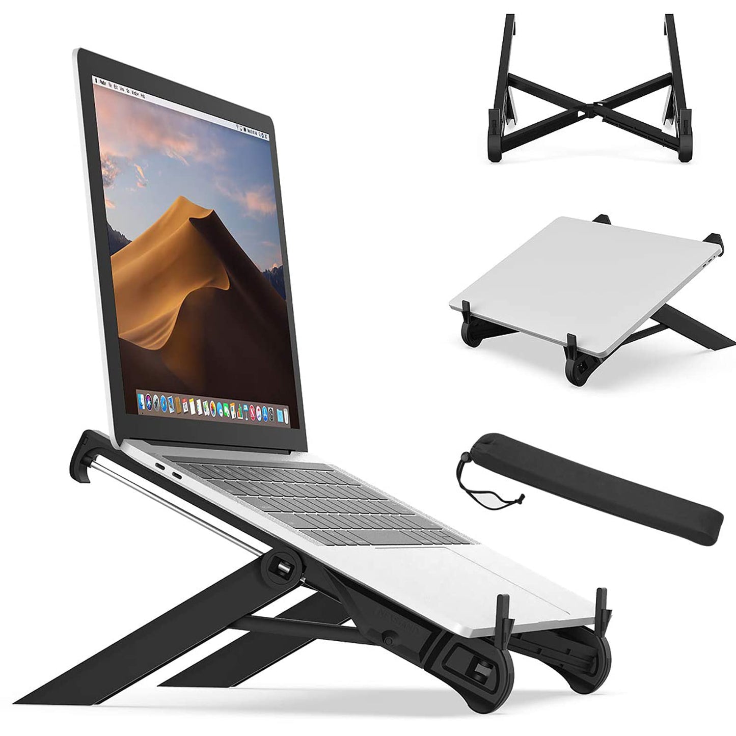 NEXSTAND K7 Laptop Stand, Foldable Portable Desktop Laptop Holder with Ventilated Cooling