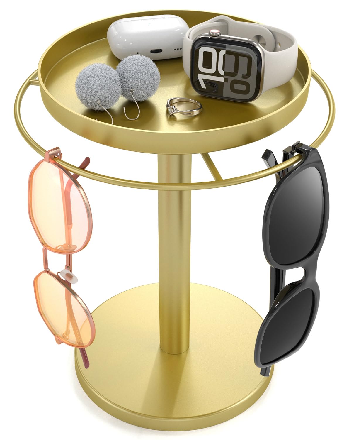 Rotating Glasses Holder Stand, Sunglasses Storage Organizer Home Office Décor, Gifts for Women Men